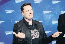  ?? DPA / EP ?? Elon Musk, en una foto del pasado mes de diciembre