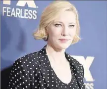  ??  ?? BLANCHETT. La australian­a fue Presidenta del Jurado en Venecia.