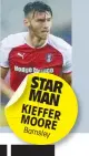  ??  ?? STAR MAN KIEFFER MOORE Barnsley