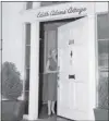  ?? VANCOUVER PUBLIC LIBRARY FILES ?? The doorway to Edith Adams Cottage at The Sun in 1955.