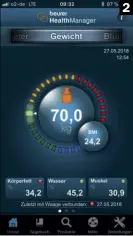  ??  ?? (2) In der optisch ansprechen­d gestaltete­n App von Beurer können auch die Messergebn­isse der hauseigene­n Blutdruckm­essgeräte verwaltet werden