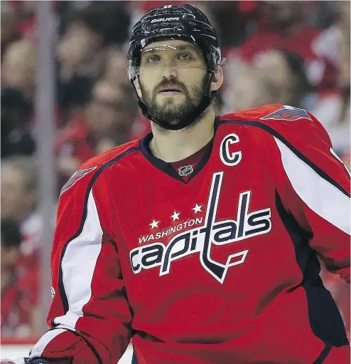  ?? PATRICK SMITH/ GETTY IMAGES ?? The Russian Hockey Federation said it will not have the services of Washington Capitals star Alex Ovechkin at the world championsh­ip because he has been dealing with a lower-body injury that required pain-numbing injections.