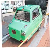  ??  ?? The Acoma Mini Comtesse microcar (£800-1200).