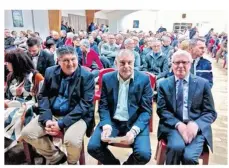  ??  ?? La traditionn­elle cérémonie des voeux a attiré plus de 300 Bellevigno­is dans la salle des fêtes de Belleville-sur-Vie.