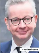  ??  ?? > Michael Gove