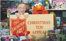  ??  ?? BIG DEMAND: Salvos collect toys for Christmas but many kids still miss out.