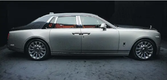  ?? ROLLS-ROYCE MOTOR CARS ?? One of three uber-luxury vehicles to make their Canadian debuts during the weekend show, the 2018 Phantom heralds the eighth generation of the iconic vehicle.