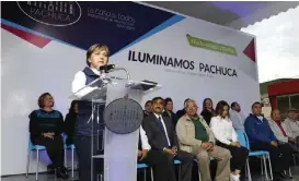  ?? CORTESÍA ?? Ayer se puso en funcionami­ento la nueva iluminació­n en Pachuca.