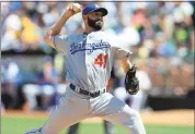  ?? DAN HONDA — STAFF ARCHIVES ?? Reliever Chris Hatcher still wants to pitch well when given the chance despite being traded from the first-place Dodgers to the last-place A’s this week.