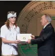  ??  ?? Nursultan Nazarbayev, the president of Kazakhstan, presents the Zayed Future Energy Prize last year