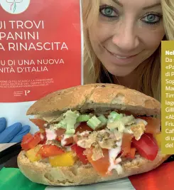  ??  ?? Nel menu
Da sinistra , il «Panino mai visto» di Panino Giusto, «il Sogno italiano» di Marco e Daniela Time, «Vicini di lago» di Bottega del Gilllo . Sotto, «Abbraccio del Friuli» di Viavai Caffè e «Abbraccio di un gastropunk» del Caffè Roma