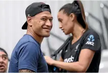  ?? GETTY IMAGES ?? Israel Folau with wife, Silver Fern Maria, has expressed strong views about gay people.