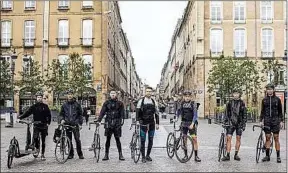  ??  ?? L’asso Les Coursiers rennais se lancera lundi avec les pizzerias Angello.