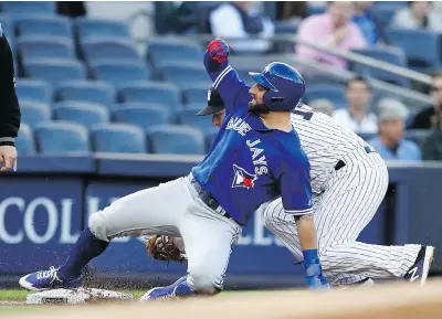  ?? ELSA/GETTY IMAGES ?? Kevin Pillar says he wishes he could have played ice hockey as a kid in Southern California.