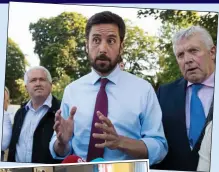  ??  ?? sleeves rolled up: Eoghan Murphy, above, and at last year’s housing summit, left, was called minister for rolled -up sleeves and clipped beards