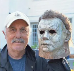  ?? RYAN GREEN/UNIVERSAL ?? Forty years after wearing Michael Myers’ mask in the original “Halloween,” Nick Castle dons it again.