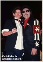  ??  ?? Keith Richards with Little Richard.
