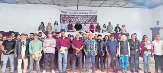  ?? CORTESÍA: MUNICIPIO ?? El presidente municipal de Tenango Erick Mendoza Hernández tomó protesta a los delegados