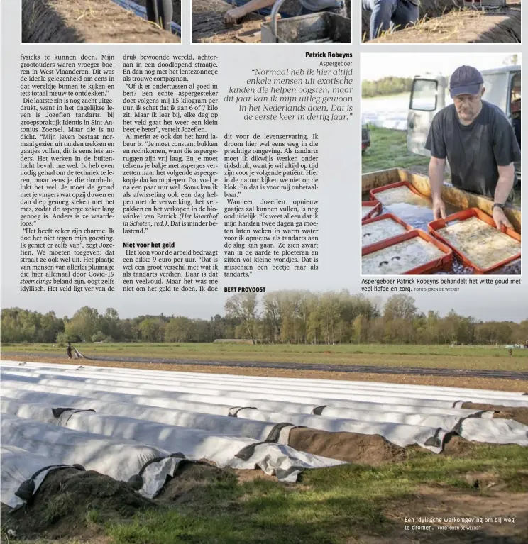  ?? FOTO JOREN DE WEERDT ?? Een idyllische werkomgevi­ng om bij weg te dromen.