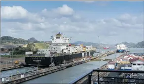  ?? AARON SAUNDERS/PNG ?? The Panama Canal is a marvel of engineerin­g that’s best experience­d aboard a cruise ship.