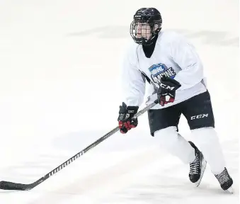  ?? AARON BELL/OHL IMAGES ?? Highly rated right-winger Matthew Maggio of Tecumseh and the Sun County Panthers should hear his name called within the first two rounds of Saturday’s Ontario Hockey League draft.