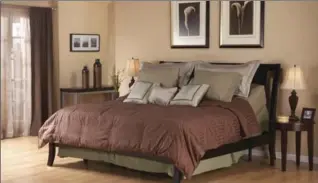  ?? MICHAEL HARRINGTON VIA AP ?? An adjustable bed from Easy Rest Adjustable Sleep Systems blends in with existing decor.