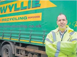  ?? Picture: Steve Brown. ?? John Gilmour, commercial manager at Wyllie Recycling.