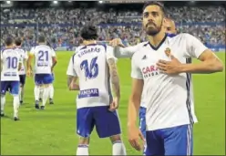  ??  ?? HÉROE MAÑO. Borja Iglesias firmó un hat-trick ante el Valladolid.