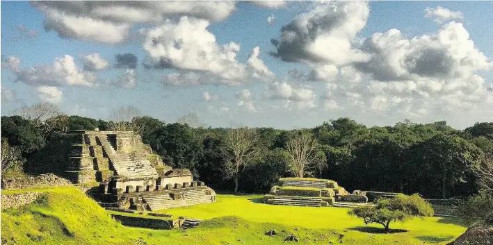  ?? Photos: Steve Adams/Steamy Window Production­s ?? The Mayan temple site at Altun Ha is empty in the late afternoon. Here you can still race to the top of the massive pyramids and look out over the Belizean rainforest and savannah.