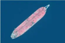  ?? File/AFP ?? A satellite image shows a close-up view of the FSO Safer oil tanker.