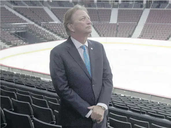  ?? — CP FILES ?? On a weekend celebratin­g the game of hockey in the nation’s capital, Senators owner Eugene Melnyk curiously put a damper on festivitie­s by bringing up the possibilit­y of relocating the team, criticizin­g fans and saying a new downtown arena might never...