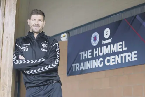  ??  ?? 0 New Rangers manager Steven Gerrard will kick-off his pre-season preparatio­ns today at the club’s renamed Hummel Training Centre.