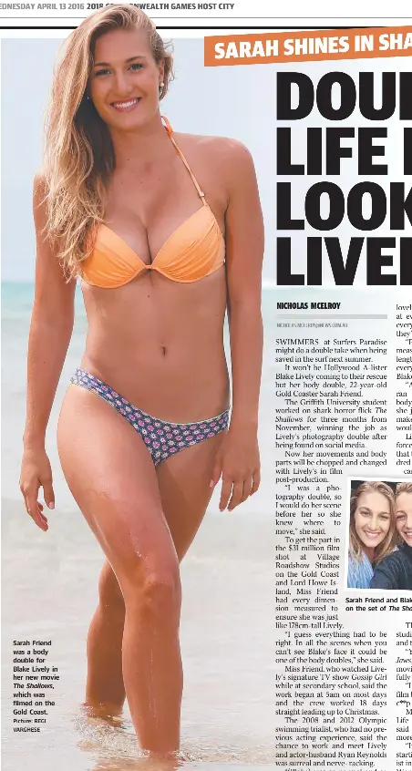 Pressreader The Gold Coast Bulletin 2016 04 13 Flick Sarah