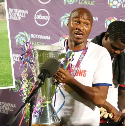  ?? ?? ILLUSTRIOU­S CAREER... Veteran football player Joel Mogorosi is hanging up his boots for good after his team Gaborone United plays in the ongoing Orange FA Cup season 3