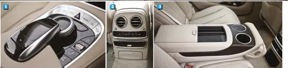  ??  ?? 1. The scribble pad is user-friendly. 2. Passengers at the back get their own set of controls for the aircon. 3. The rear arm rest comes with cup holders. 4. The petrol engine offers ample torque at low revs allowing quick getaways