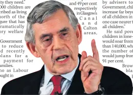  ??  ?? WARNING Gordon Brown