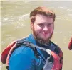  ?? COURTESY PHOTOS ?? ABOVE: Aiden McQuillan on a rafting trip on the Animas River in 2017. RIGHT: The hospital constructi­on site in Santa Fe on Feb. 8, showing a 2,600-pound reel of wire that rolled off the truck during unloading and killed McQuillan.