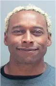  ?? SALT LAKE COUNTY JAIL VIA AP ?? Anthony D. McClanahan, 46, played four years with the Calgary Stampeders in the 1990s.