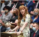  ?? ?? Tough act: deputy leader of the Labour Party Angela Rayner in parliament