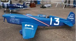  ??  ?? Ce magnifique Caudron est l’oeuvre de Georges Pelé. Entièremen­t perso, ce modèle est un véritable bijou. 15 kg, moteur DLE 55.