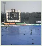  ??  ?? Rain ruined first ODI