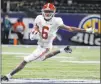  ?? The Associated Press ?? Brynn Anderson
Alabama’s Devonta Smith (6) and Mac Jones are the eighth set of teammates to be selected Heisman finalists.