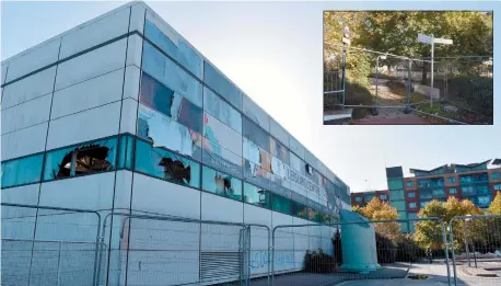  ?? ?? The demolition process at the former Magnet Leisure Centre is set to begin later this month. Ref:134965-17