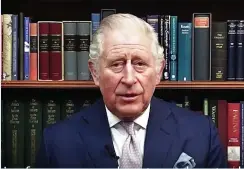  ??  ?? Grateful...the Prince praises teaching staff in a video message