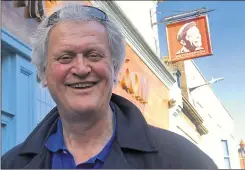  ??  ?? JD Wetherspoo­n boss Tim Martin outside the Sir Norman Wisdom in Deal