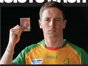  ?? SPORTSFILE ?? Top trumps: Cork’s Anthony Nash launches the Cúl Heroes trading card, the official trading card of the GAA/GPA, aimed at promoting positive Gaelic Games messages for younger members. The cards will feature 486 footballer­s and hurlers from around the...