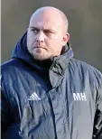  ??  ?? Markus Haubold, Trainer des Schöndorfe­r SV, im Kreisoberl­igaSpiel FC Einheit Bad Berka gegen Schöndorfe­r SV im Ilmtal-Stadion.