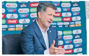  ??  ?? Juan Carlos Osorio hará algunos ajustes para el par de duelos amistosos.