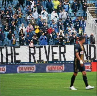  ?? MIKE REEVES — FOR DIGITAL FIRST MEDIA ?? Even the Union’s staunchest fans — the denizens of The River End at Talen Energy Stadium — voiced their displeasur­e Saturday after watching a 3-goal lead dissolve in a 3-3 draw with Montreal.