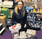  ??  ?? Accrington Jobcentre staff donated shoe boxes for Salvation Army Accrington Crossroads